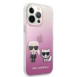 Karl Lagerfeld puzdro gumené Apple iPhone 13 Pro Max KLHCP13XCKTRP ruž