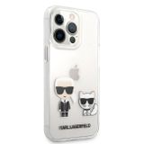 Karl Lagerfeld puzdro gumené Apple iPhone 13 Pro KLHCP13LCKTR transpar