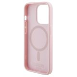 Guess puzdro plastové Apple iPhone 15 Pro GUHMP15LHGCFSEP ružové