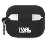 Karl Lagerfeld puzdro gumené Apple Airpods Pro KLAPRUNIKK čierne