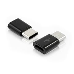 Adaptér micro USB / typ C čierny