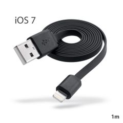 Dátový kábel Apple iPhone 7/8/XS/11/12 iOS 7 čierny