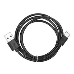 Dátový kábel USB 2.0 typ C/microUSB čierny PT