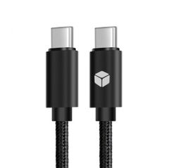 Dátový kábel Sturdo textilný micro USB typ C 3A 60W (1m) čierny