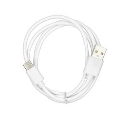 Dátový kábel USB 2.0 typC/microUSB biely PT
