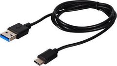 Dátový kábel USB typ C/microUSB fast charge 1m čierny