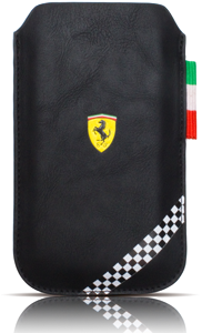 Ferrari puzdro vsuvka Apple Iphone 4/4S FEFM052 čierne