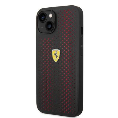 Ferrari puzdro plastové Apple iPhone 14 Plus FEHCP14MRHOR čierne