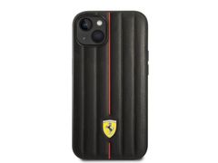 Ferrari puzdro plastové Apple iPhone 14/13 FEHCP14SRMIK čierne