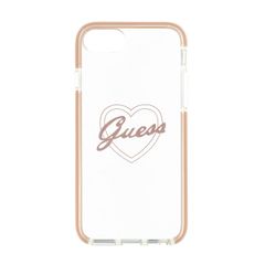 Guess puzdro gumené Apple iPhone 7/8/SE 2020 GUHCI8SHPI ružové s
