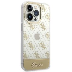 Guess puzdro gumené Apple iPhone 14 Pro GUHCP14LHG4MHG zlaté