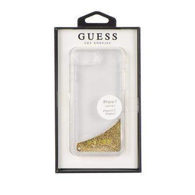 Guess puzdro gumené Apple iPhone 6/6S/7 GUHCP7GLUTGO zlaté trbli