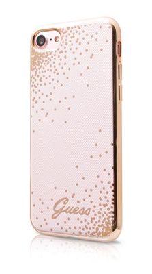 Guess puzdro gumené Apple iPhone 7/8/SE 2020 GUHCP7DOTPI ružové