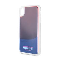 Guess puzdro gumené Apple iPhone XR GUHCI61GLCRE červeno-modré
