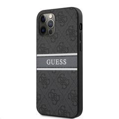 Guess puzdro plastové Apple iPhone 12 Pro Max GUHCP12L4GDGR šedé