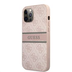 Guess puzdro plastové Apple iPhone 12 Pro Max GUHCP12L4GDPI ružové