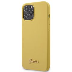 Guess puzdro plastové Apple iPhone 12 Pro Max GUHCP12LLSLMGYE žlté