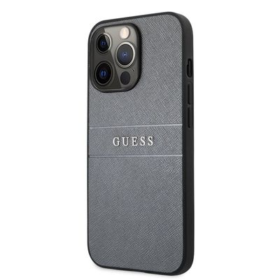 Guess puzdro plastové Apple iPhone 13 Pro Max GUHCP13XPSASBGR šedé