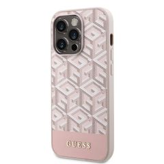 Guess puzdro plastové Apple iPhone 14 Pro Max GUHMP14XHGCFSEP ružové