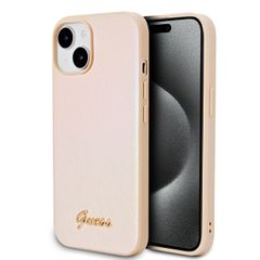 Guess puzdro plastové Apple iPhone 15 GUHCP15SPSAIRSD zlaté