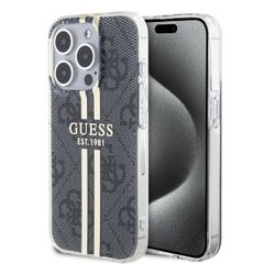 Guess puzdro plastové Apple iPhone 15 Pro GUHCP15LH4PSEGK čierne