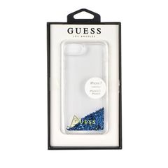 Guess puzdro plastové Apple iPhone 6/6S/7 GUHCP7GLUFLBL modré tr