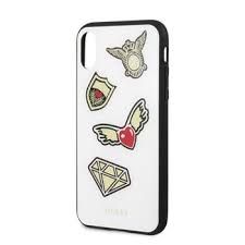 Guess puzdro plastové Apple iPhone X/XS GUHCPXACCAWH Iconic biel