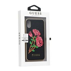 Guess puzdro plastové Apple iPhone X/XS GUHCPXEROBK Flower Desir