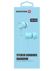 Handsfree Swissten Earbuds Rainbow YS-D2 3,5 mm modré G