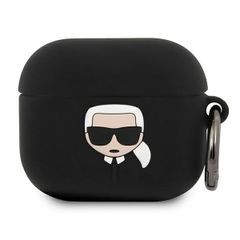 Karl Lagerfeld puzdro gumené Apple Airpods 3 KLACA3SILKHBK čiern