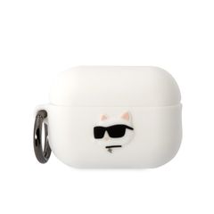 Karl Lagerfeld puzdro gumené Apple Airpods Pro 2 KLAP2RUNCHH biele