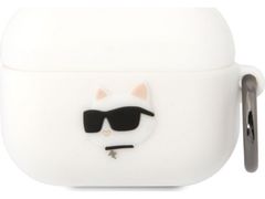 Karl Lagerfeld puzdro gumené Apple Airpods Pro KLAPRUNCHH biele