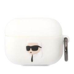 Karl Lagerfeld puzdro gumené Apple Airpods Pro KLAPRUNIKH biele