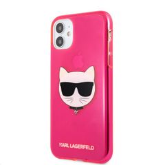 Karl Lagerfeld puzdro gumené Apple iPhone 11 KLHCN61CHTRP ružové