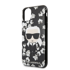 Karl Lagerfeld puzdro gumené Apple iPhone 11 KLHCN61FLFBBK Flowe