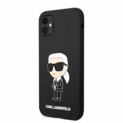 Karl Lagerfeld puzdro gumené Apple iPhone 11 KLHCN61SNIKBCK čier