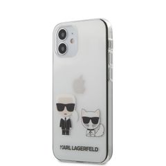 Karl Lagerfeld puzdro gumené Apple iPhone 12 Mini KLHCP12SCKTR transpa