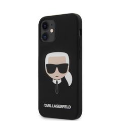 Karl Lagerfeld puzdro gumené Apple iPhone 12 Mini KLHCP12SSLKHBK čier