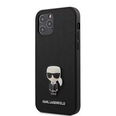 Karl Lagerfeld puzdro gumené Apple iPhone 12 Pro Max KLHCP12LIKMSBK