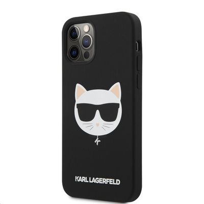 Karl Lagerfeld puzdro gumené Apple iPhone 12 Pro Max KLHCP12LSLCHBK či
