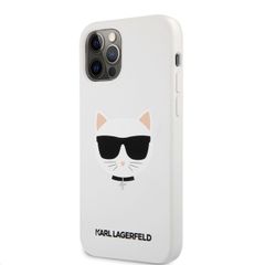 Karl Lagerfeld puzdro gumené Apple iPhone 12 Pro Max KLHCP12LSLCHWH bi
