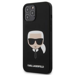 Karl Lagerfeld puzdro gumené Apple iPhone 12 Pro Max KLHCP12LSLKHBK či
