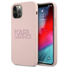 Karl Lagerfeld puzdro gumené Apple iPhone 12 Pro Max KLHCP12LSTKLTLP r