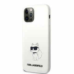 Karl Lagerfeld puzdro gumené Apple iPhone 12/12 Pro KLHCP12MSNCH