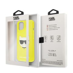 Karl Lagerfeld puzdro gumené Apple iPhone 13 KLHCP13MCHTRY žluté