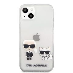 Karl Lagerfeld puzdro gumené Apple iPhone 13 KLHCP13MCKTR transparentn