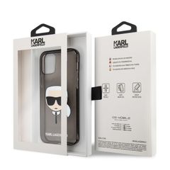 Karl Lagerfeld puzdro gumené Apple iPhone 13 KLHCP13MKHTUGLB Glitter č