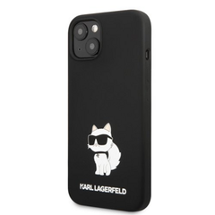Karl Lagerfeld puzdro gumené Apple iPhone 13 KLHCP13MSNCHBCK čie