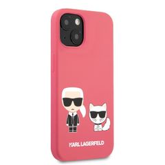 Karl Lagerfeld puzdro gumené Apple iPhone 13 KLHCP13MSSKCP červené