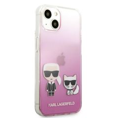 Karl Lagerfeld puzdro gumené Apple iPhone 13 Mini KLHCP13SCKTRP ružové